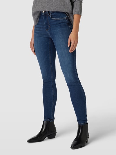 Liu Jo White Skinny Fit Jeans mit Kontrastnähten Jeansblau 4