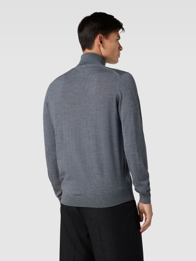 Fynch-Hatton Rollkragenpullover im unifarbenen Design Dunkelgrau 5