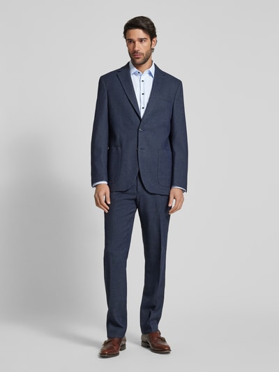 Christian Berg Men Regular Fit Business-Hemd mit Strukturmuster Bleu 1