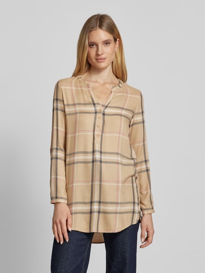 Christian Berg Woman Oversized blouseshirt met korte knoopsluiting Beige - 4