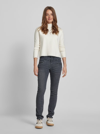 Buena Vista Slim fit jeans met ritssluitingen, model 'Florida-Z' Antraciet - 1