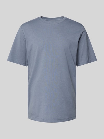 Jack & Jones T-shirt met labeldetail, model 'ORGANIC' Rookblauw gemêleerd - 2