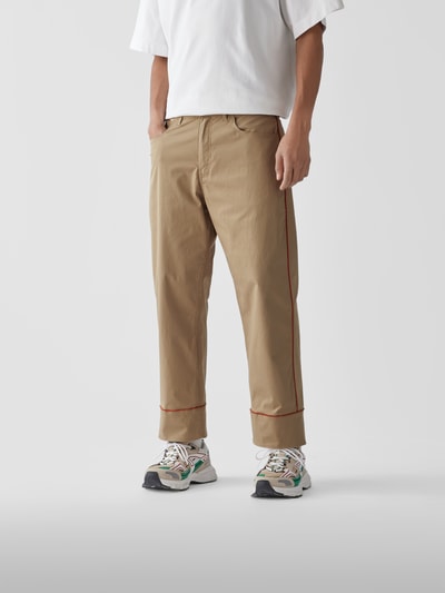 Etro Hose mit Zierpaspeln Camel 4