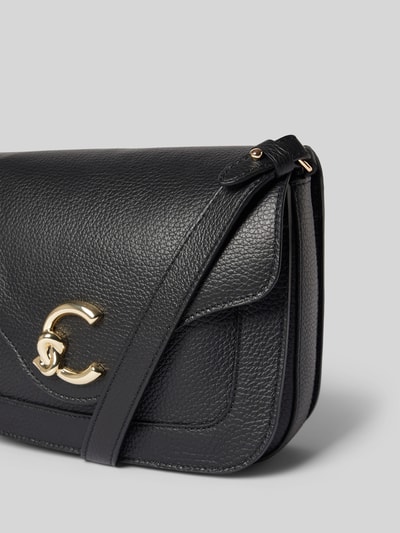 Coccinelle Crossbody Bag aus Leder mit Label-Detail Black 3