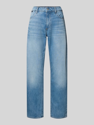 BOSS Straight Leg Jeans mit Label-Detail Modell 'DAELYA' Blau 2