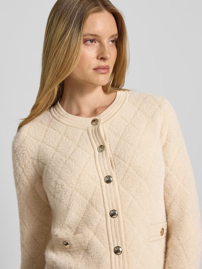 More & More Strickjacke mit Knopfleiste Sand 3