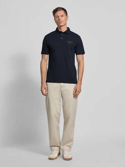 Emporio Armani Poloshirt mit Label-Detail Marine 1