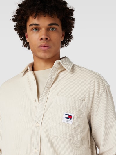 Tommy Jeans Relaxed fit corduroy overhemd met borstzak Beige - 3