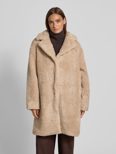 ICHI Płaszcz z futerka model ‘HIZALA’ Złamany biały 4