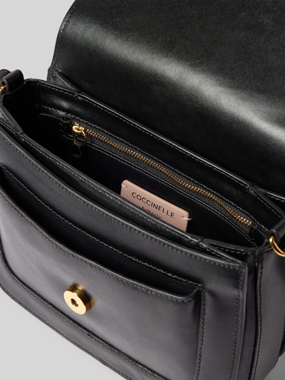 Coccinelle Handtas met labeldetail Zwart - 5