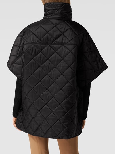 Montego Poncho in Stepp-Optik Schwarz 5