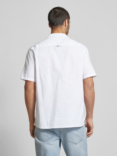 Tommy Jeans Regular Fit Freizeithemd mit Label-Stitching Weiss 5