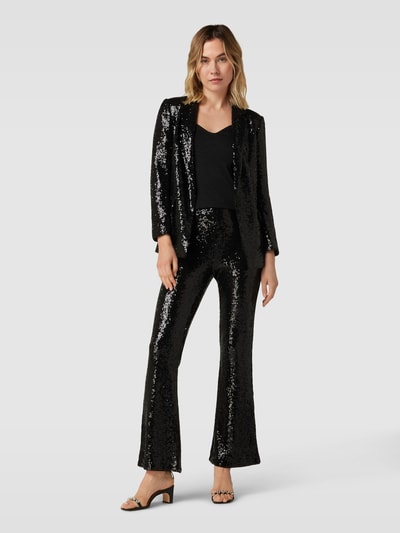 COMMA Blazer met pailletten Zwart - 1