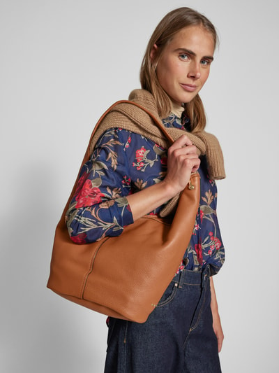 MICHAEL Michael Kors Handtas van runderleer, model 'SONNY' Cognac - 1