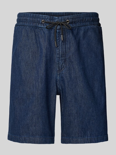 BOSS Orange Bermudas mit elastischem Bund und Tunnelzug Dunkelblau 2