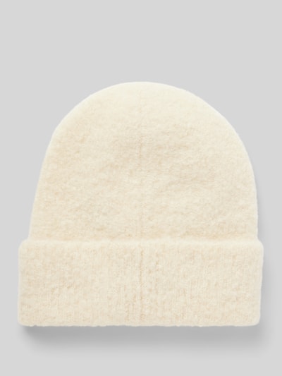 Jake*s Casual Czapka beanie z szerokim brzegiem Écru 1