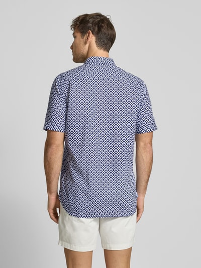 Christian Berg Men Regular Fit Freizeithemd mit Button-Down-Kragen Marine 5