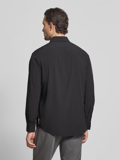 ARMANI EXCHANGE Koszula casualowa regular fit z kołnierzykiem typu kent Czarny 5