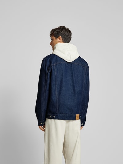 MAISON KITSUNE Jeansjacke mit Knopfleiste Dunkelblau 5