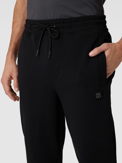 HUGO Sweatpants met tunnelkoord, model 'Dimacs' Zwart - 3