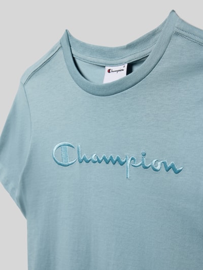 Productfoto, Regular Fit T-shirt met logostitching van CHAMPION voor kinderen, puur katoen, ronde hals, ruglengte maat 140: 54 cm
