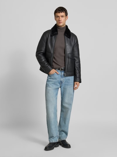 JOOP! Collection Regular Fit Lederjacke aus Lammfell Modell 'Boron
