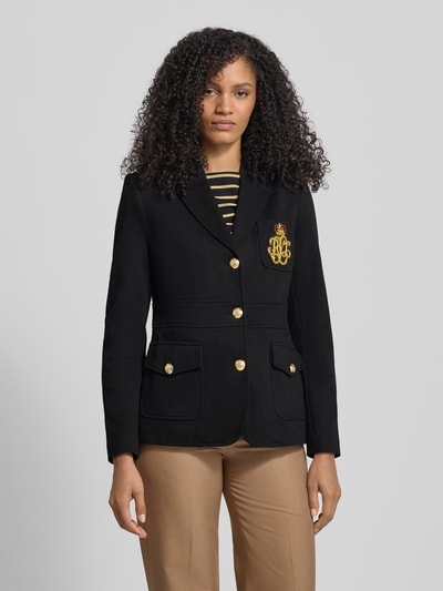 Lauren Ralph Lauren Slim Fit Blazer mit Label-Applikation Modell 'SINJON' Black 4