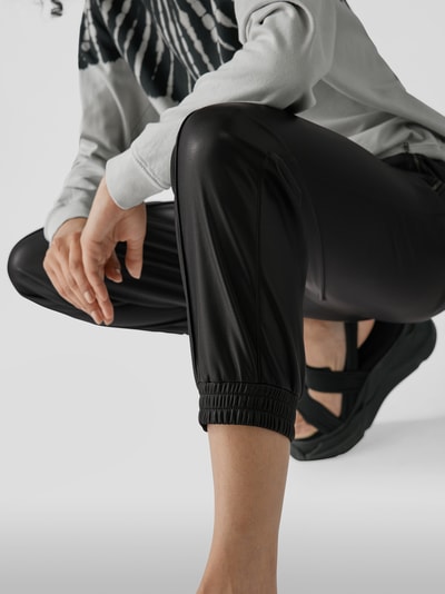 Philosophy di Lorenzo Ser Sweathose in Leder-Optik Schwarz 3