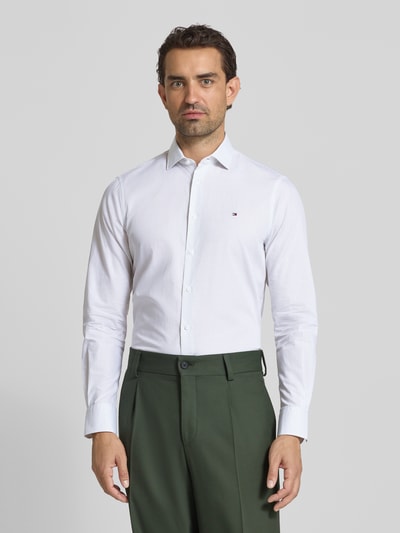 Tommy Hilfiger Tailored Slim Fit Businesshemd aus reiner Baumwolle Gruen 4