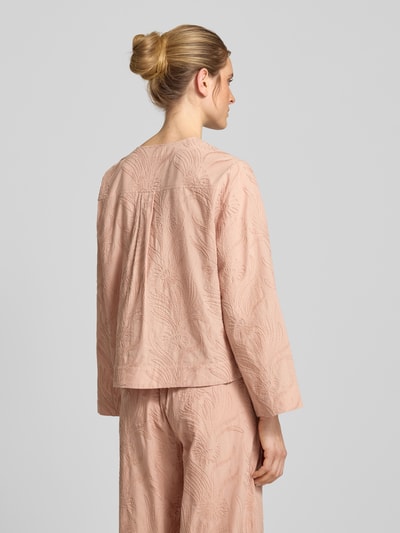 Jake*s Collection Overhemdblouse met knoopsluiting Zalm - 5