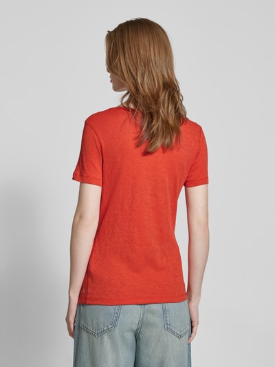 Marc O'Polo Shaped fit T-shirt van puur katoen  Oranje - 5