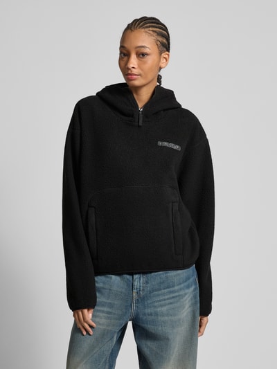 Review Oversized Hoodie mit Label-Detail Black 4