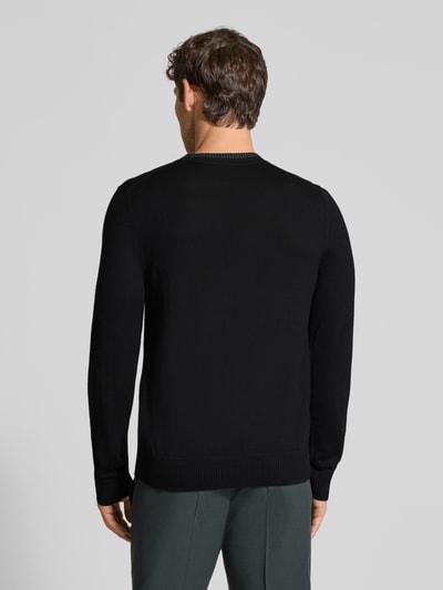 PAUL SMITH Strickpullover mit gerippten Abschlüssen Black 5