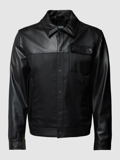 Karl Lagerfeld Jacke in Leder-Optik Black 1