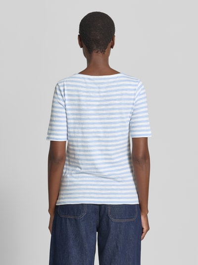 Tom Tailor Regular Fit T-Shirt aus reiner Baumwolle  Hellblau 5