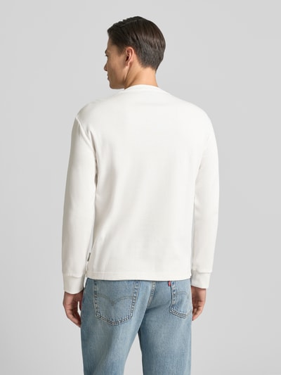 ARMANI EXCHANGE Sweatshirt met ribboorden Offwhite - 5