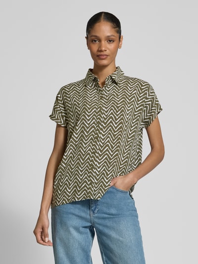 Christian Berg Woman Relaxed Fit Bluse mit Kappärmeln Schilf 4