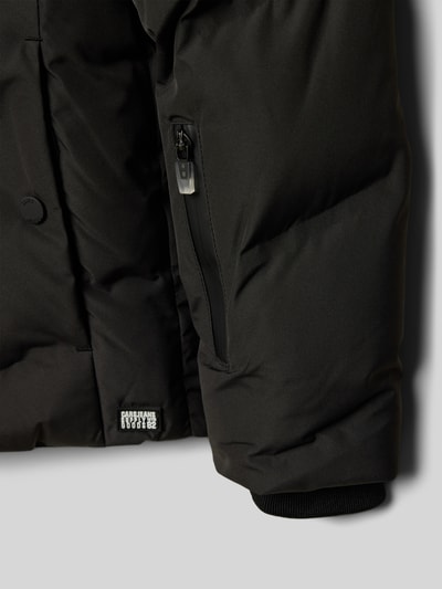 CARS JEANS Kurtka pikowana o kroju regular fit z aplikacją z logo model ‘Grazzo’ Czarny 2