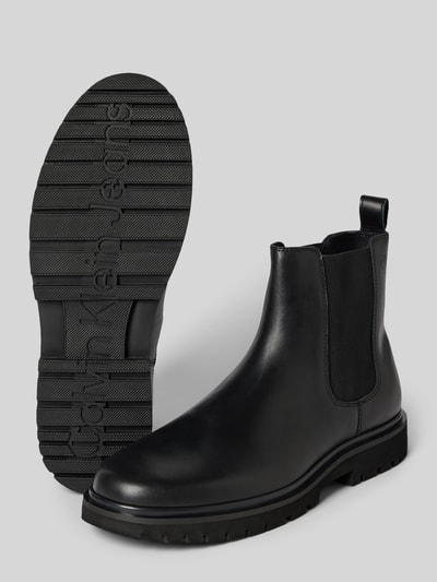 Calvin Klein Jeans Chelsea Boots aus Leder mit Label-Detail Black 3