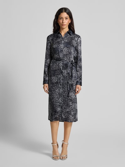 Calvin Klein Womenswear Sukienka koszulowa z wiązanym paskiem Granatowy 4