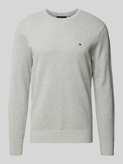 Tommy Hilfiger Gebreide pullover met ronde hals Lichtgrijs - 2