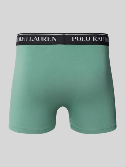 Polo Ralph Lauren Underwear Obcisłe bokserki z paskiem z logo w zestawie 3 szt. Ciemnozielony melanż 3