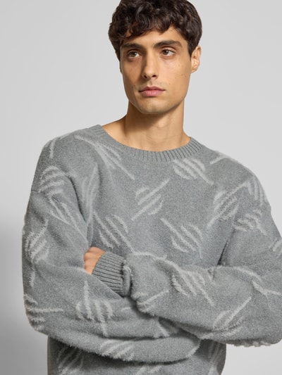 DAILY PAPER Pullover mit gerippten Abschlüssen Mittelgrau 3