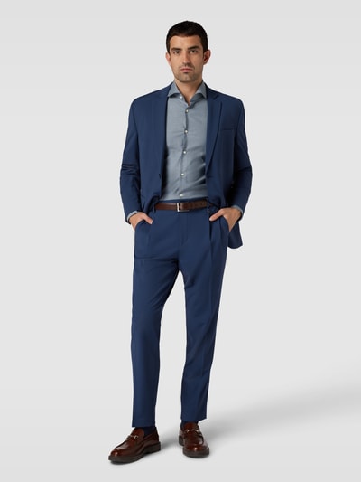 BOSS Slim Fit Business-Hemd mit Knopfleiste Modell 'Hank' Bleu 1