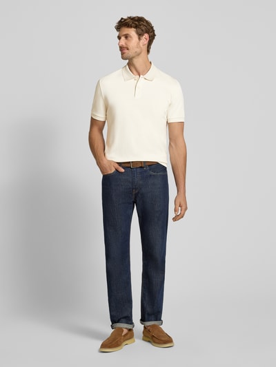 BOSS Regular Fit Poloshirt aus reiner Baumwolle Modell 'H-Parlay 49' Offwhite 1