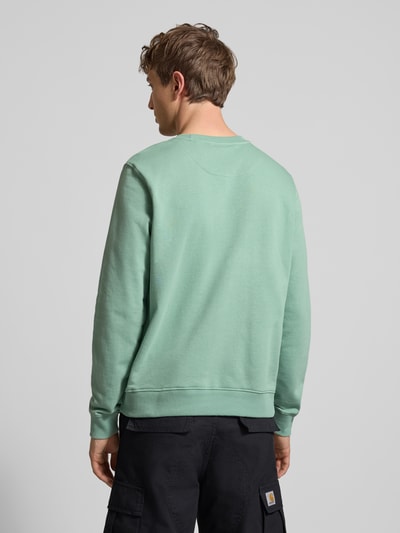 Blend Regular Fit Pullover mit Logo-Stitching Modell 'Kane' Tuerkis 5