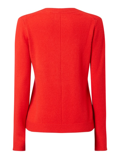 Christian Berg Woman Cardigan van merinowol  Rood - 3