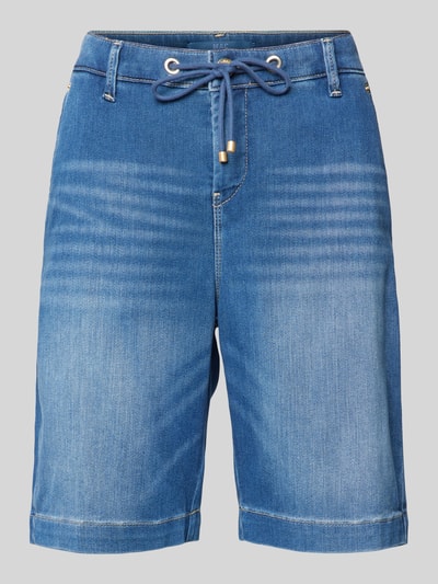 MAC Korte regular fit jeans met tunnelkoord, model 'Jogg`n Short' Blauw - 2