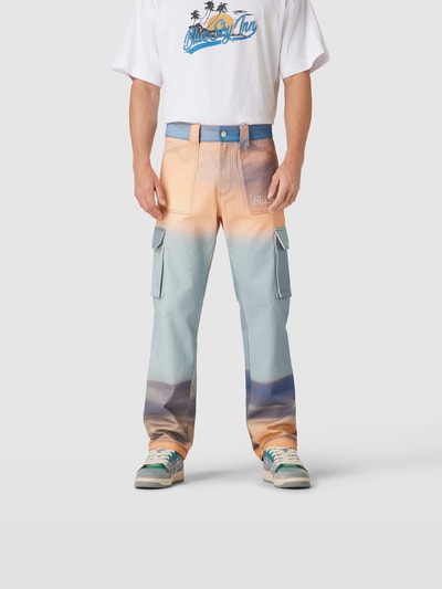 Blue Sky Inn Cargohose mit Allover-Print Apricot 4