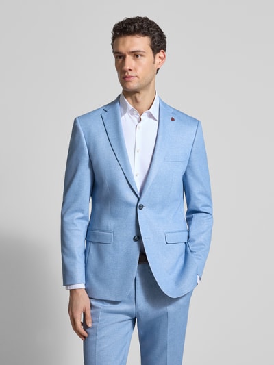 ROY ROBSON Slim Fit Anzug mit Reverskragen und Bügelfalte Hellblau 4